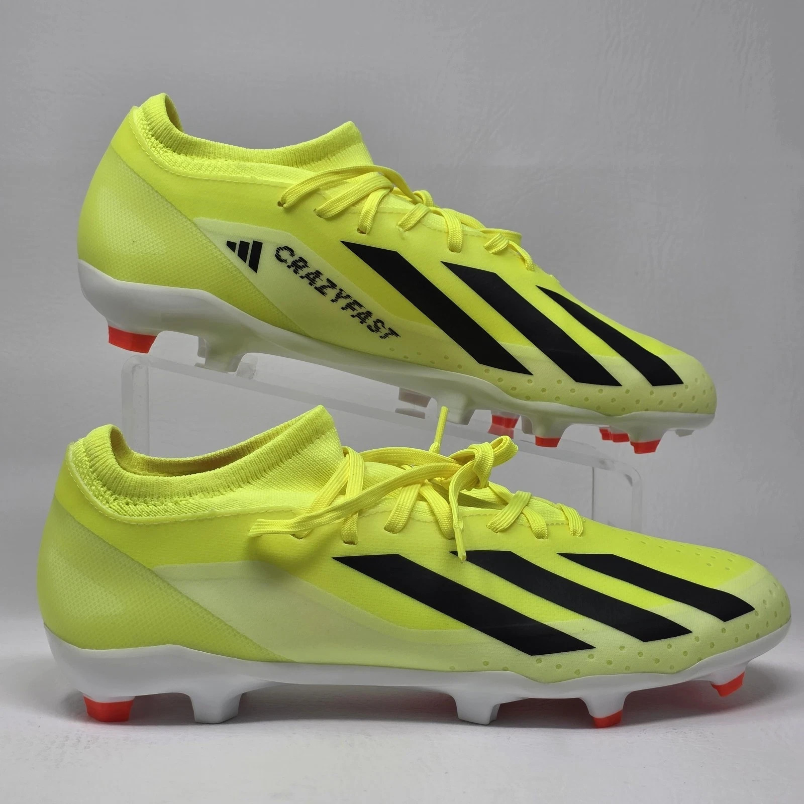Adidas X Crazyfast League FG Soccer Cleats Yellow White IG0605 Mens Size