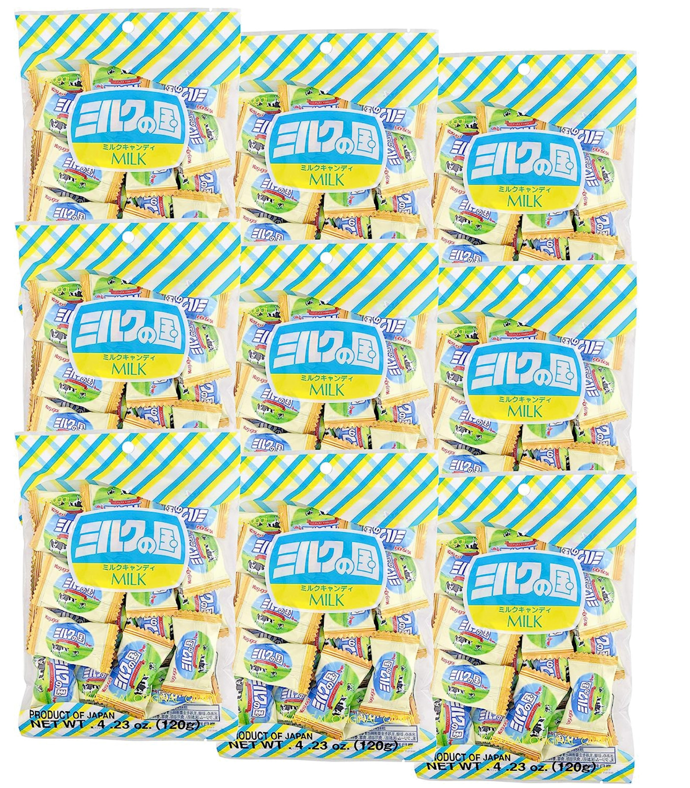 Kasugai Milk No Kuni Candy 4.23Oz (9 Packs) - Japan - Free Shipping !!