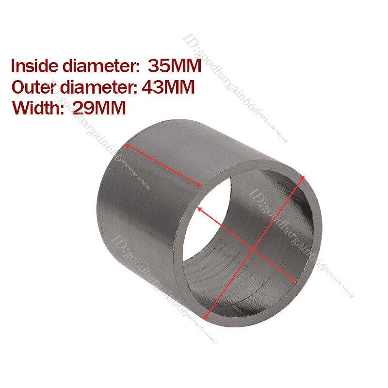 35X43X29mm Universal Exhaust Gasket Black Graphite Emission System Muffler Seals