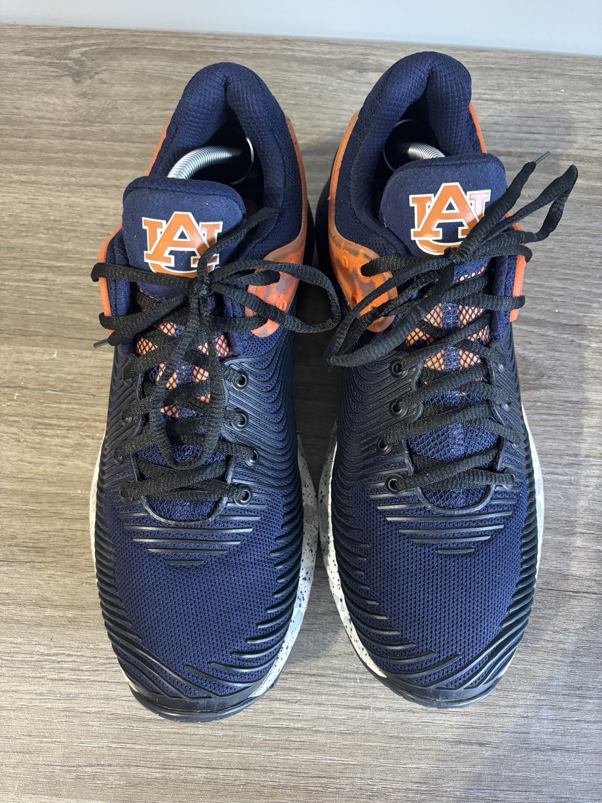 Under Armour Navy Auburn Tigers HOVR Apex Training Shoes M-12.5 W-14