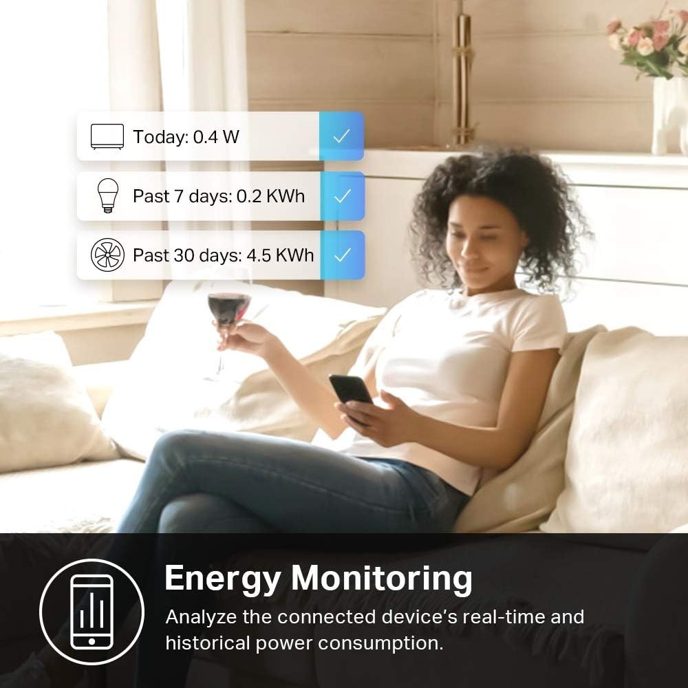 Easy Setup Smart Outlet with Voice Control – Compatible with Alexa & Google