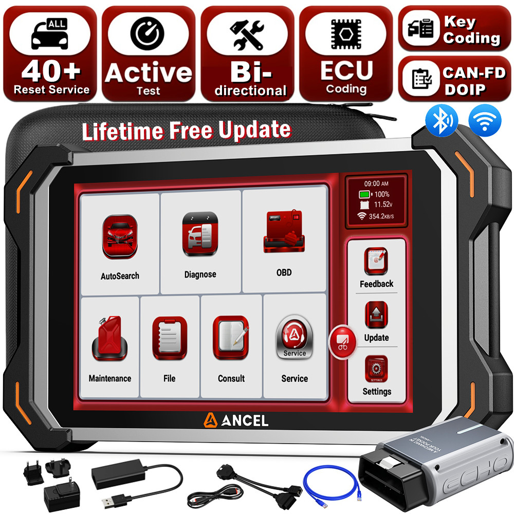 Car Scanner OBD2 Diagnostic Scan Tool Bidirectional Full System ECU Key Coding