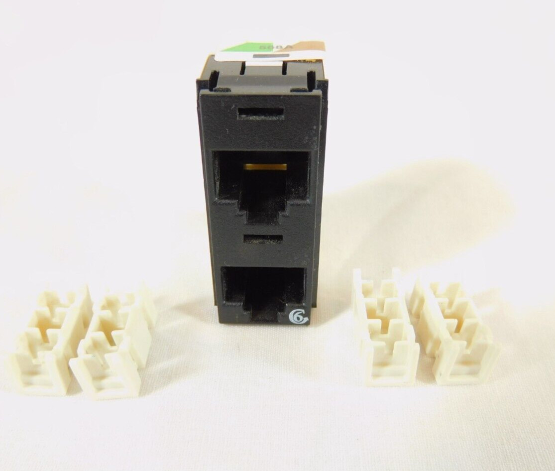 OR-DJ600-00 Ortronics Clarity 6 Dual Panel Jack Rear Load Black