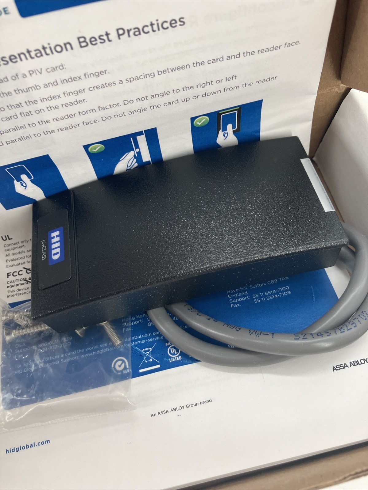 900NHPNEK0000R HID pivCLASS R10-H Mini Mullion Reader SRD R10E R10EKNR New