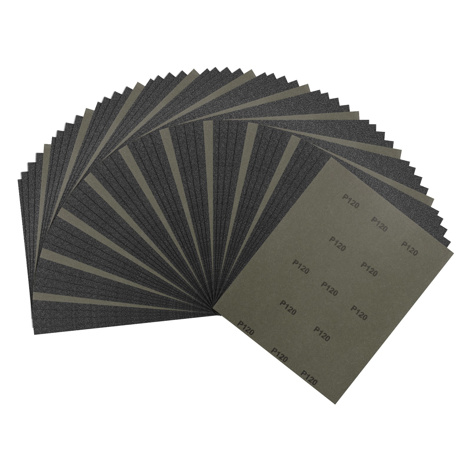 50pcs Sand Papers - [9 x 11 Inch x 120 Grits] Wet Dry Sandpaper Sheets