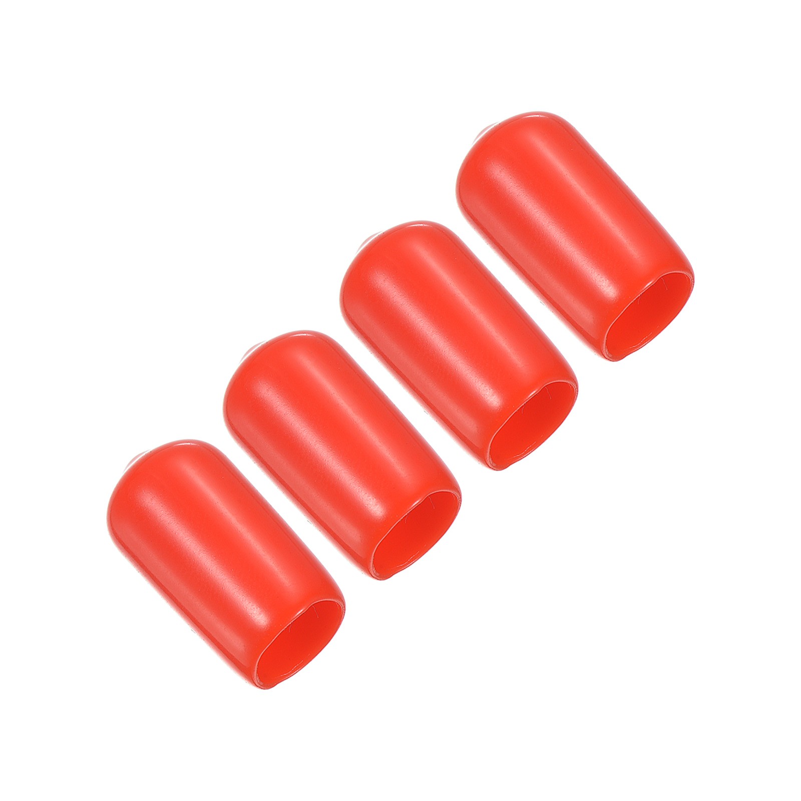 10mm Billiard Tip Cover, 4pcs Rubber Billiard Tool, Red