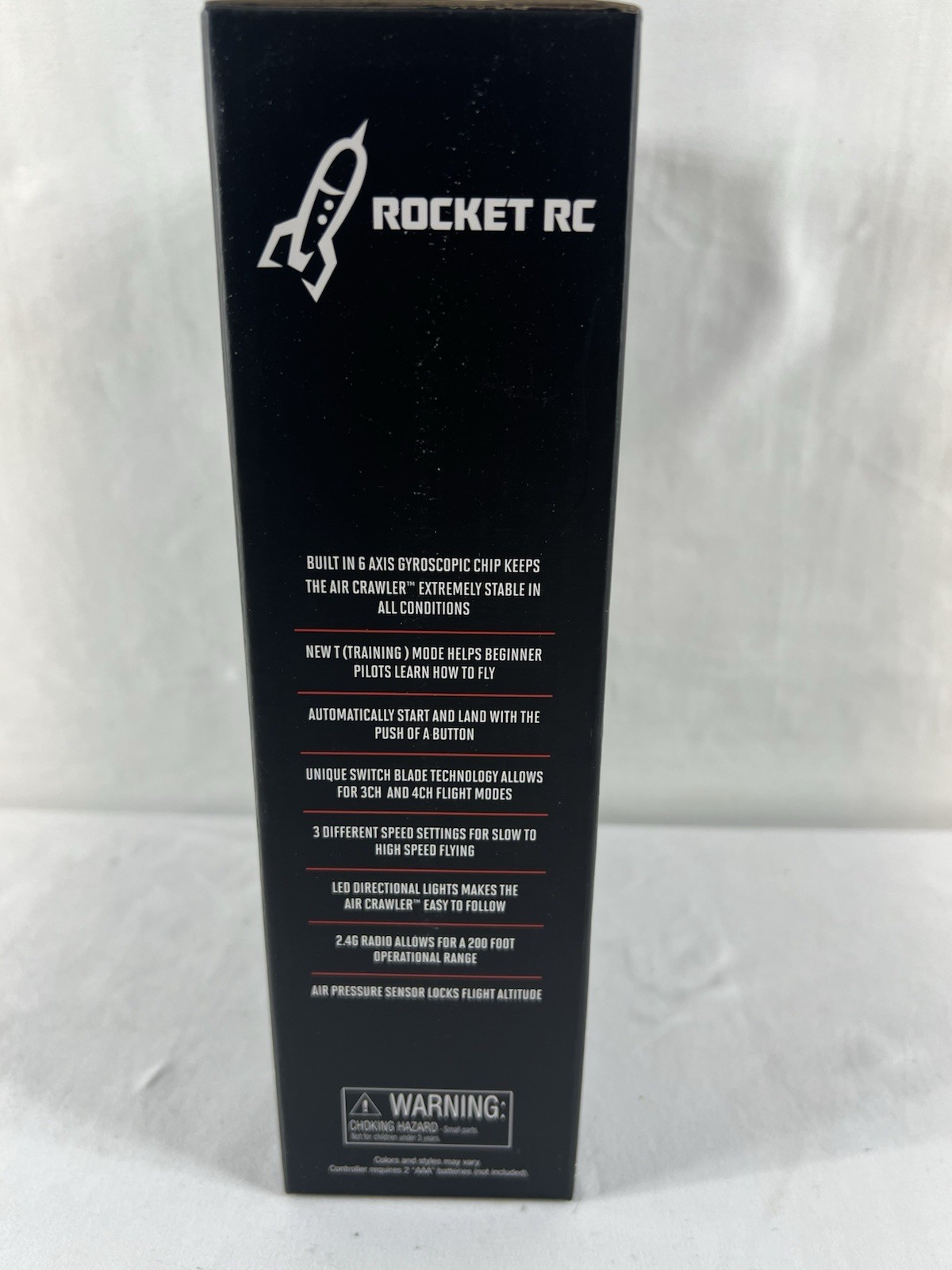 NEW! Rocket RC Air Crawler Palm Sized High Performance Stunt Drone Red