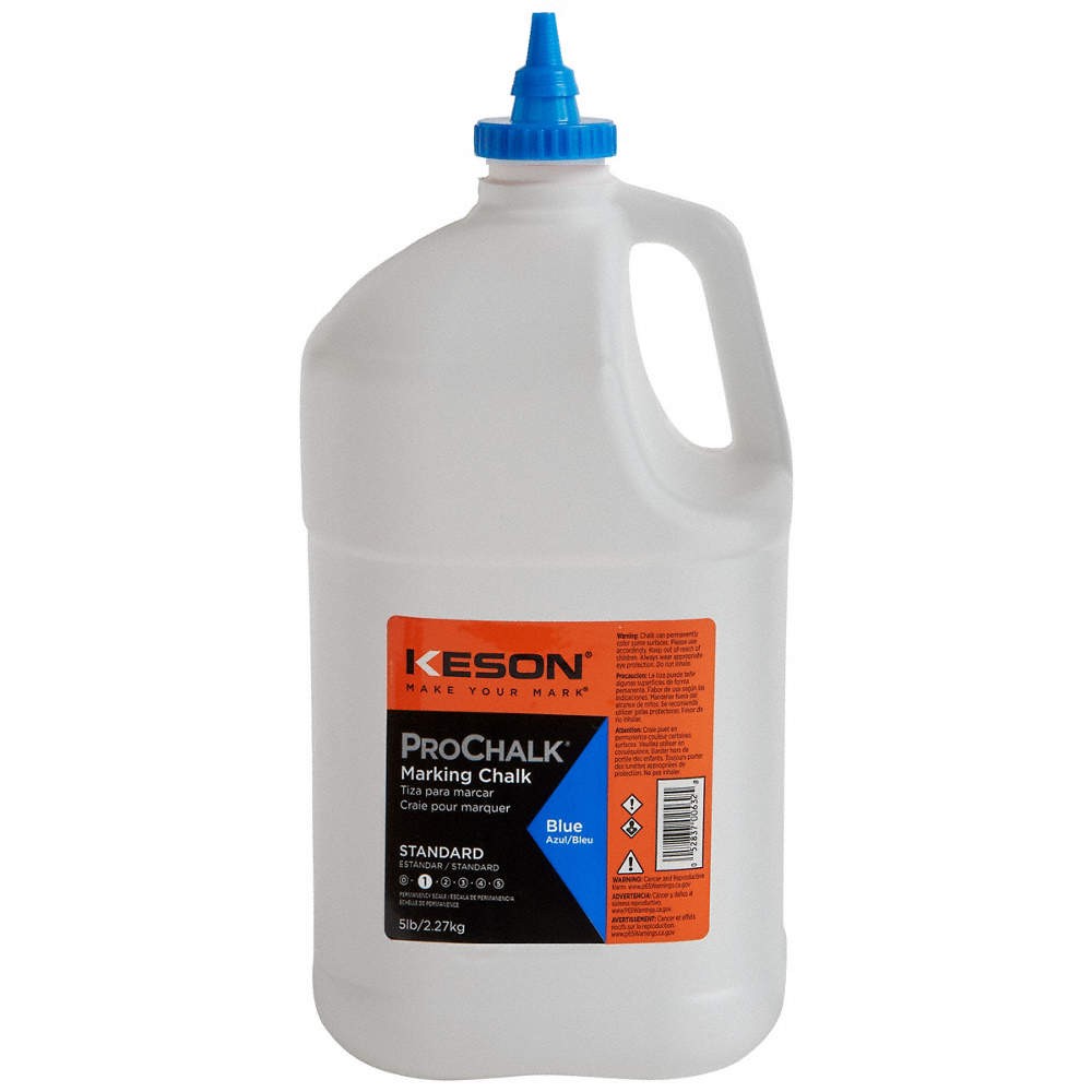 KESON 105B Marking Chalk Refill,Blue,5 Lb 4MHG3