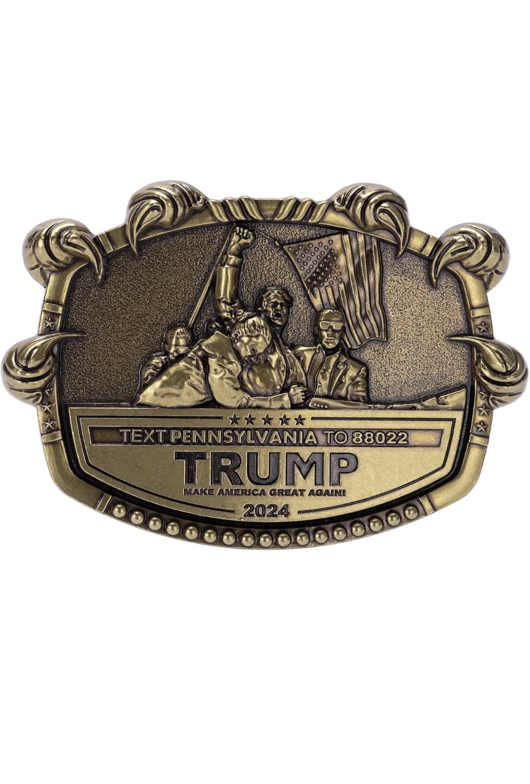 Donald Trump 2024 Belt Buckle Collectibles -Make America Great Again-Trump Merch