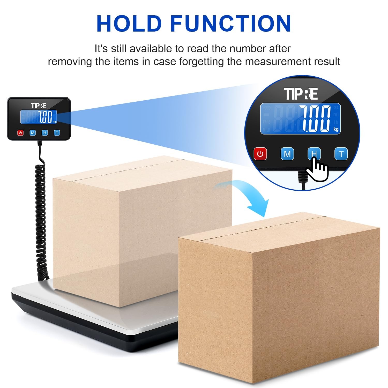 Digital Shipping Postal Scale 660lb/1oz Accuracy! Heavy Duty Postage Scale Extra