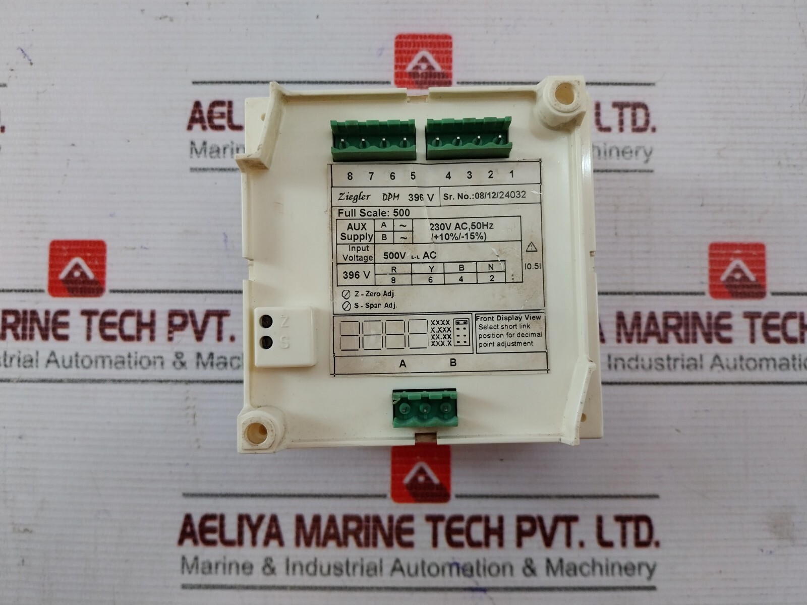 Ziegler DPM 396V AC Voltmeter