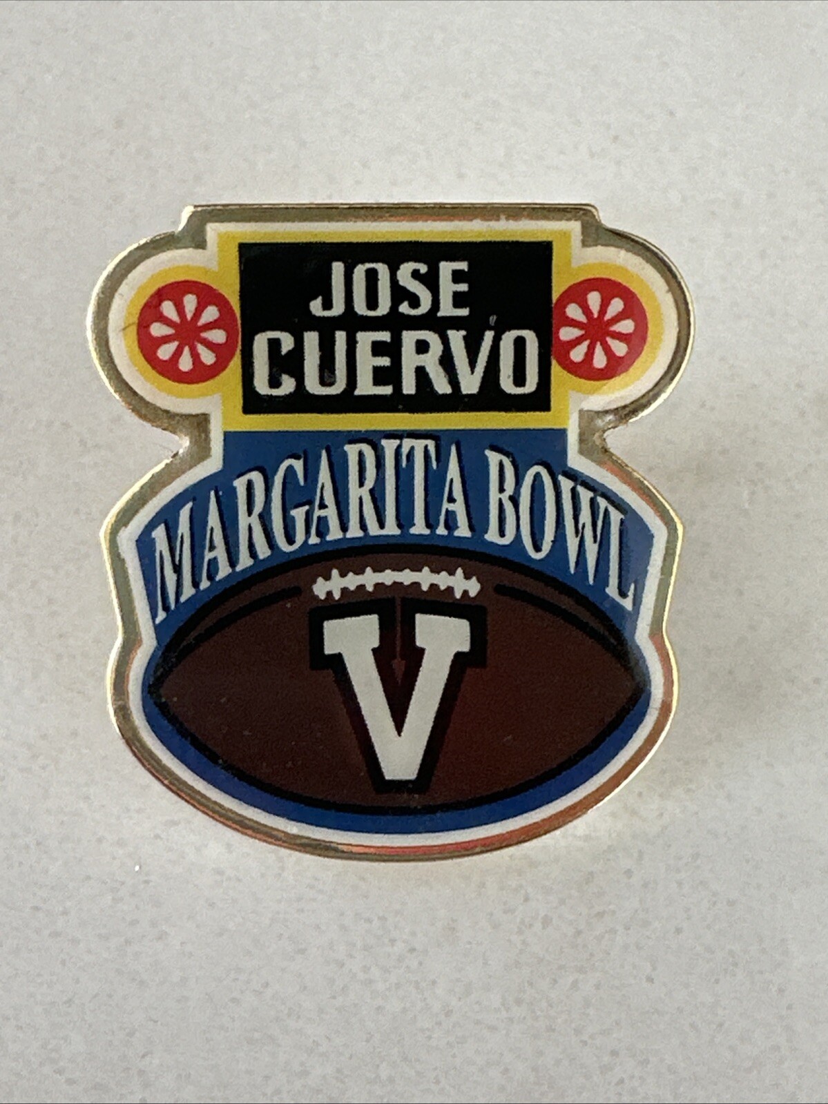 JOSE CUERVO Margarita Bowl Football Lapel Hat Pin~Metal