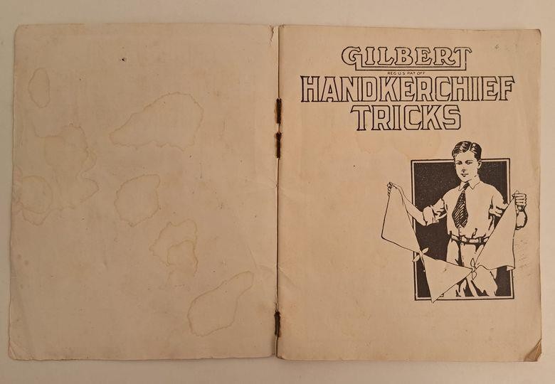 1920 A. C. Gilbert Handkerchief Tricks For Boys Magic Book