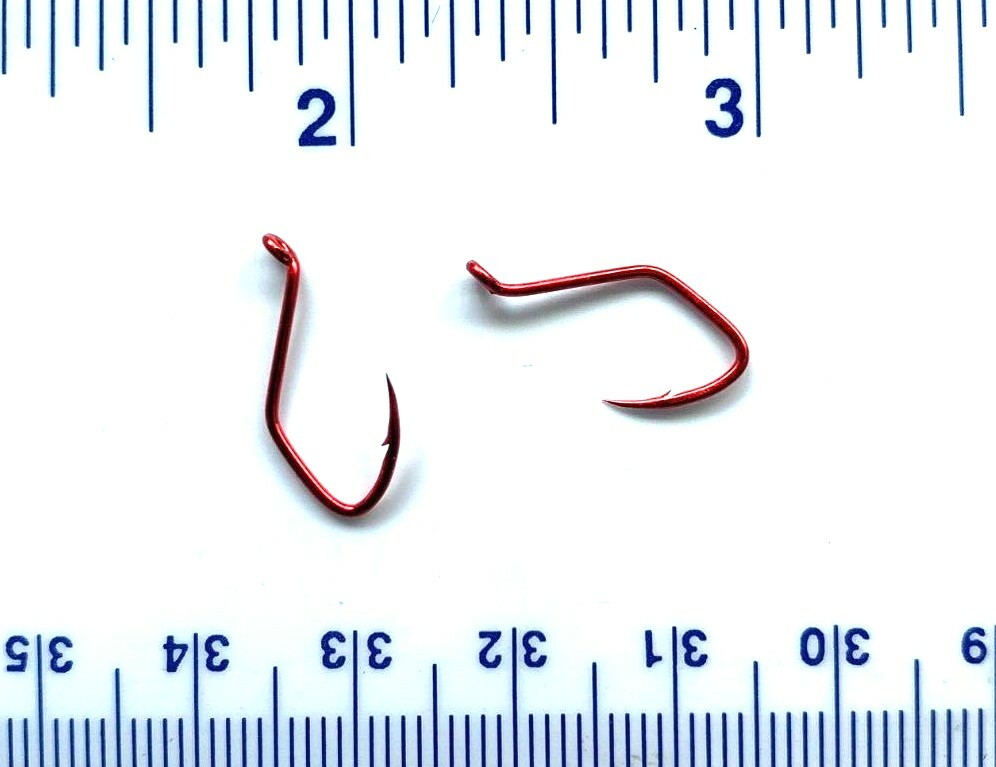 100 Matzuo 141060 Red Sickle Octopus Fish Fishing Hooks size 6 - 100 hooks