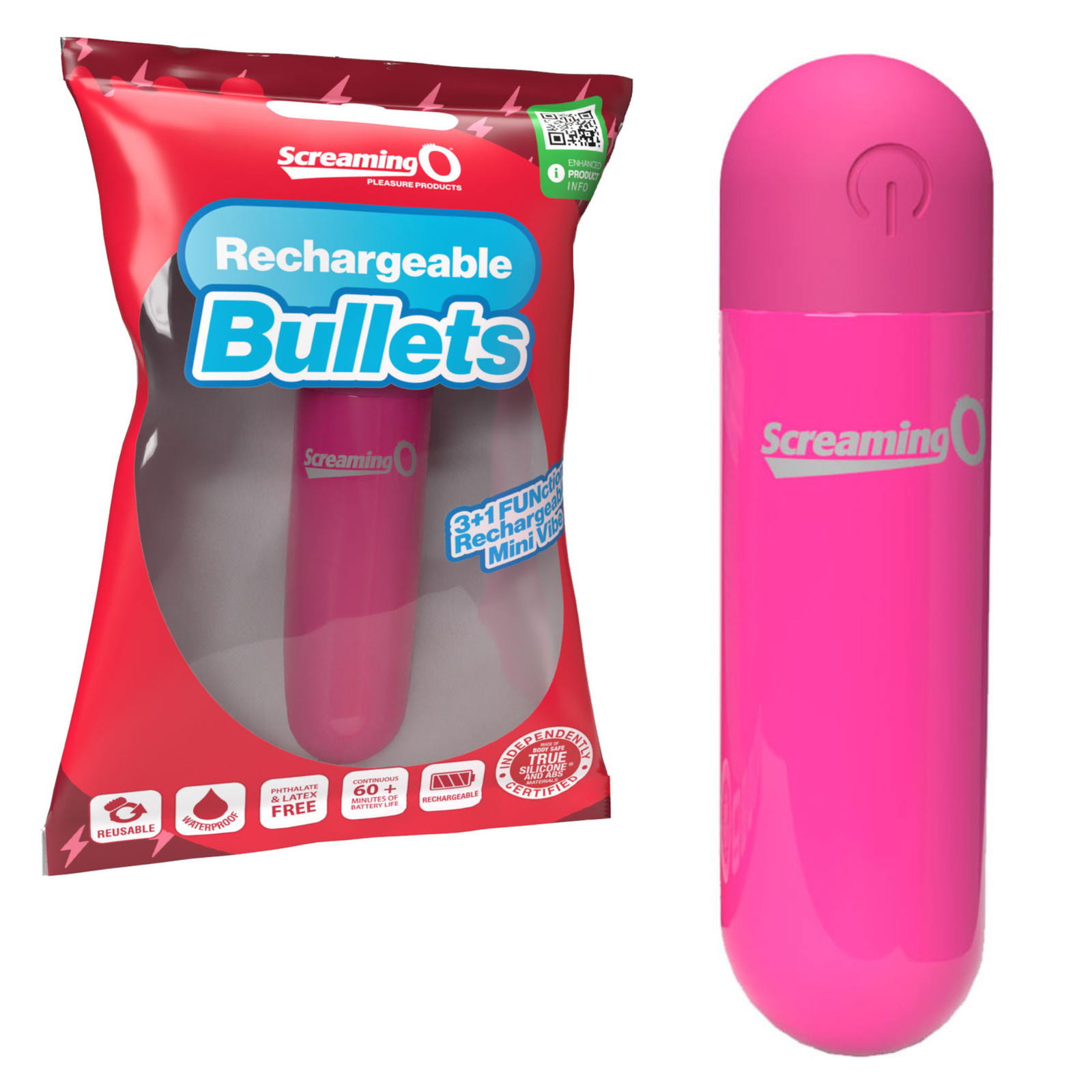 Waterproof Silicone Clit Stimulator Rechargeable Vibrating Bullet Adult Sex Toy