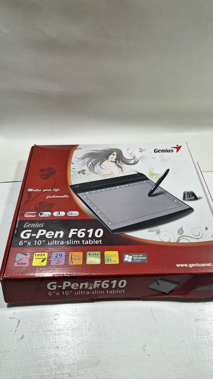 Genius G-Pen F610 USB Tablet With Box. Great Shape