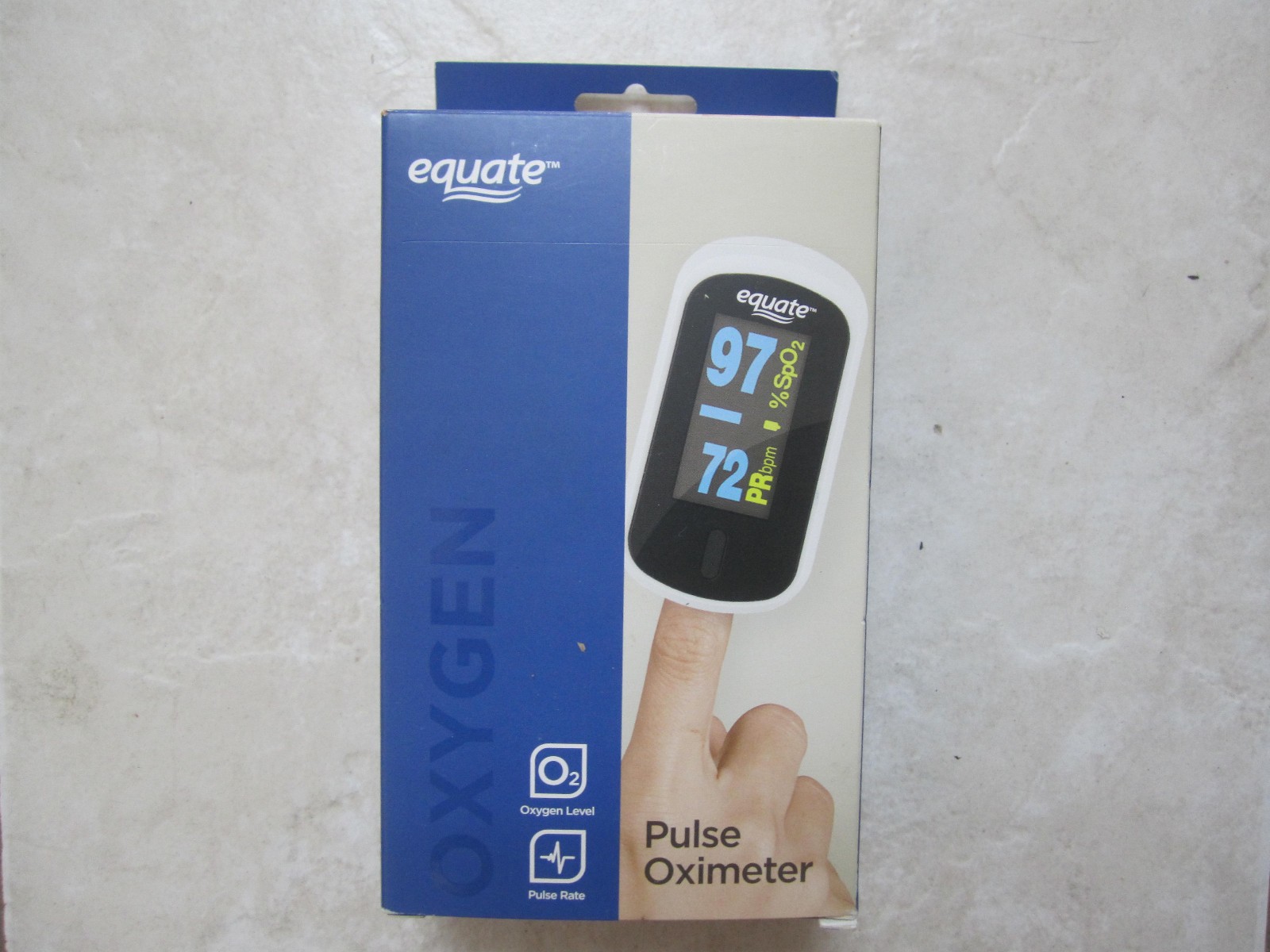 Equate Finger Pulse Oximeter C20 Blood Oxygen Saturation Level Rate SPO2 Monitor