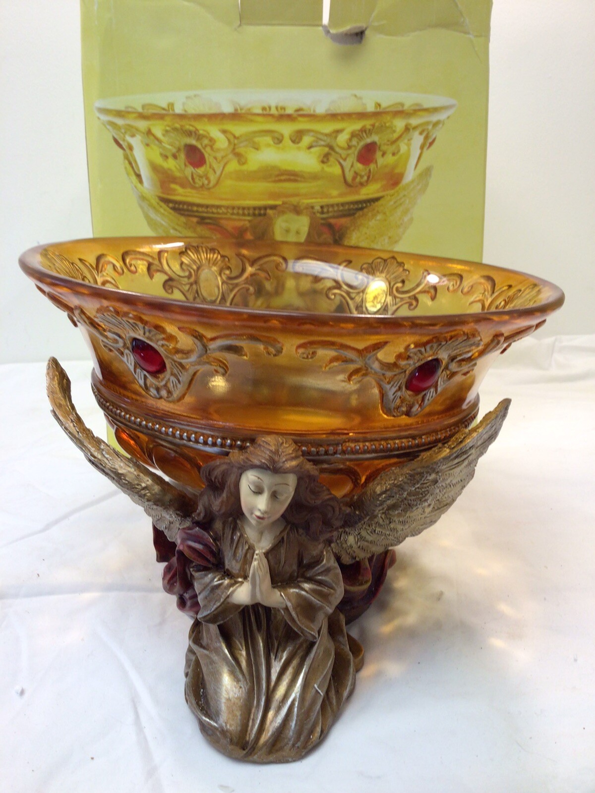 Christmas Jewels Angel Bowl