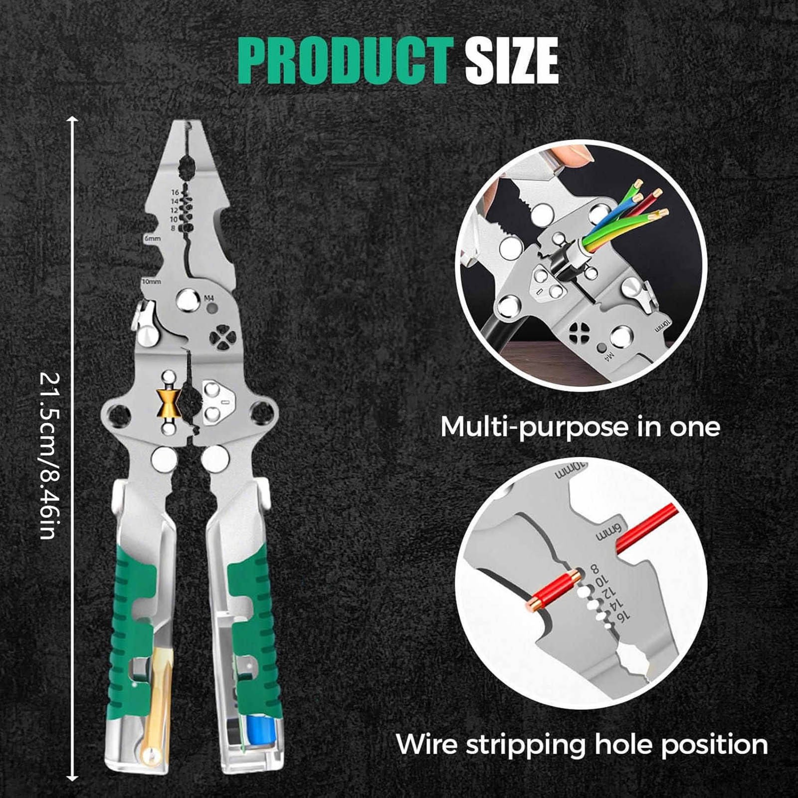 High Quality Multi-Functional Fold Wire Stripper Scissor Electrical Test Tool