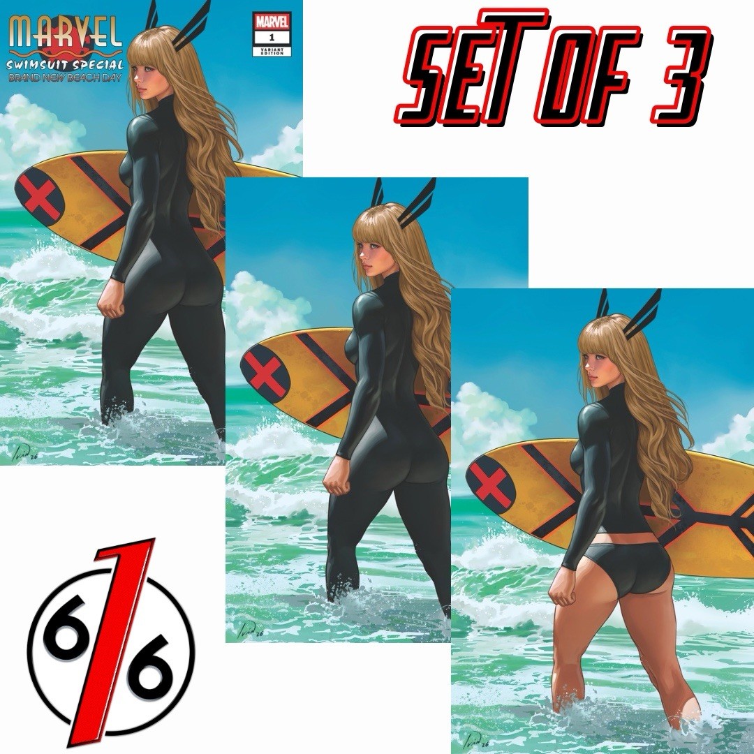 🔥 MARVEL SWIMSUIT SPECIAL BRAND NEW BEACH DAY 1 TALAVERA Variant ABC Set 1000