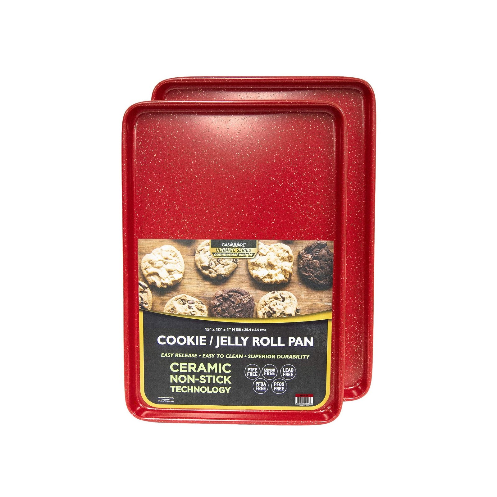 casaWare 2pc Ultimate Commercial Weight 15 x 10 x 1-Inch Cookie... FAST USA SHIP
