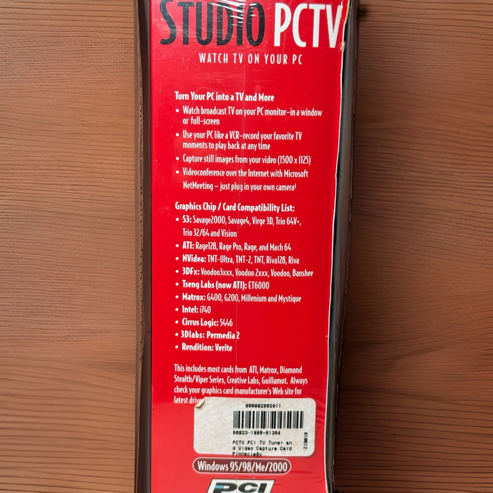 Pinnacle Systems Studio PCTV PRO PCI Windows 95/98/Me/2000