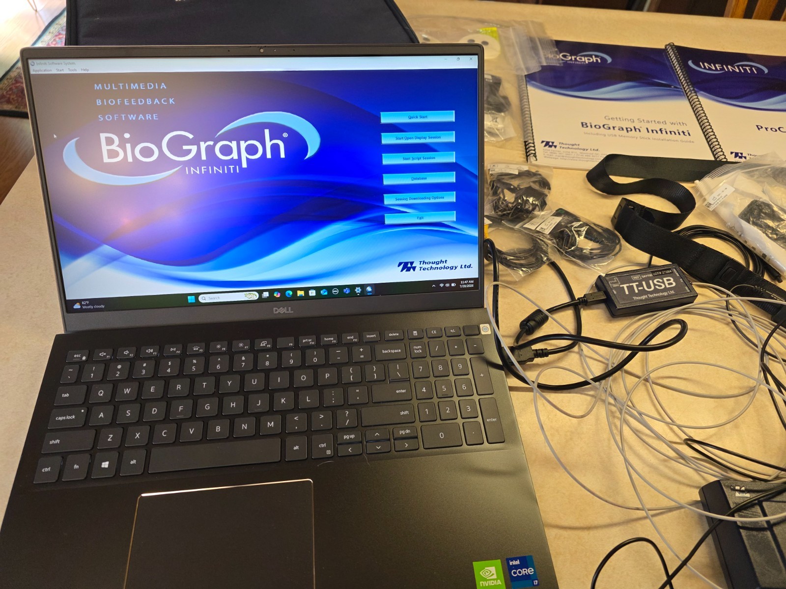 ProComp Infiniti Biofeedback - SA7500 + Laptop + Accessories