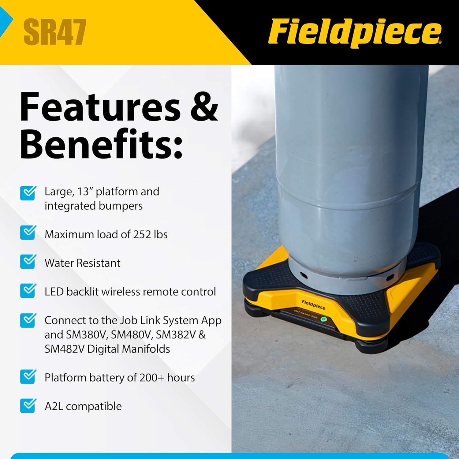 Wireless HVAC Scale Fieldpiece SR47