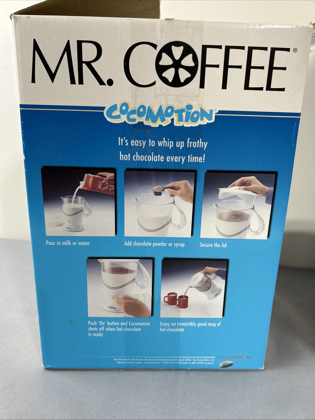 Mr. Coffee Cocomotion HC4 Automatic Hot Chocolate Maker 4 Cup Cocoa Quick & Easy