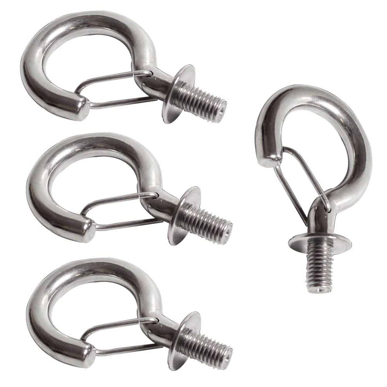 Stainless Steel M8/M10 Storage Hook, 4 Pieces, Heavy Duty, Rustproof, for Han...