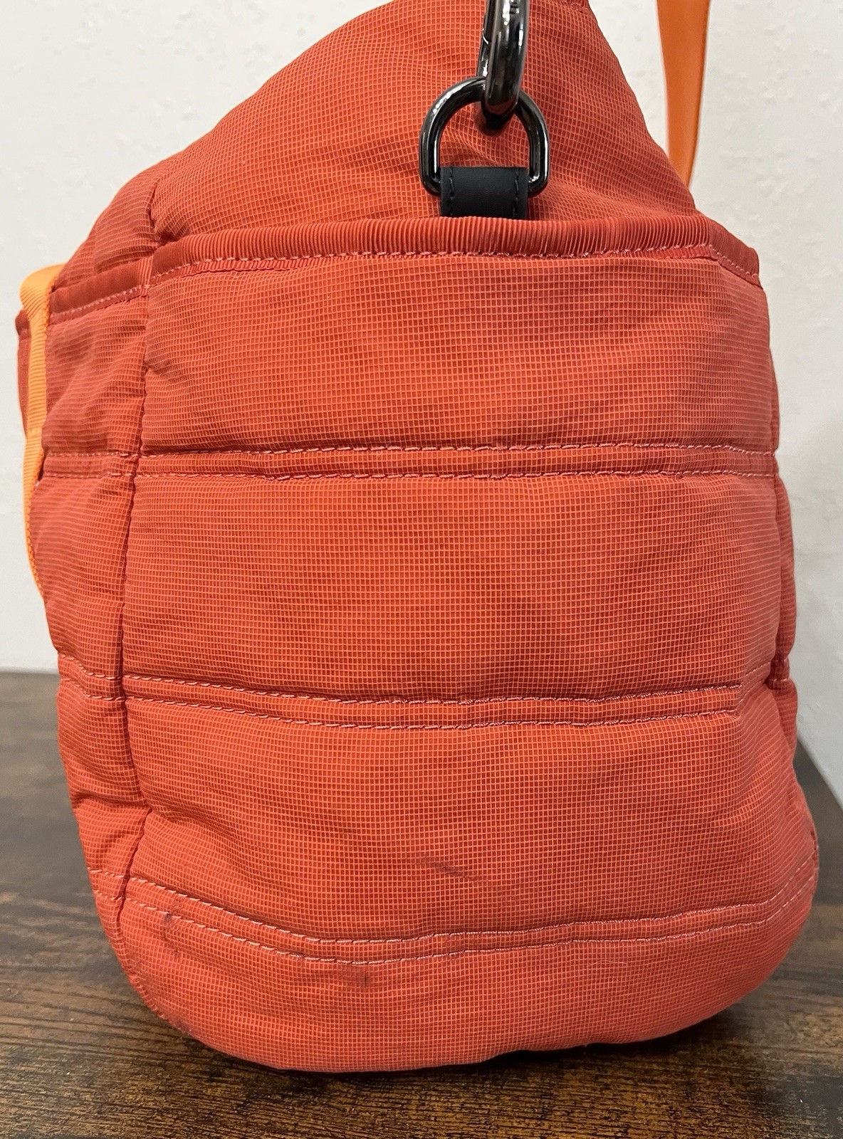 Lululemon Dash All Day Duffel Brick Orange Crossbody Strap Yoga Gym Travel
