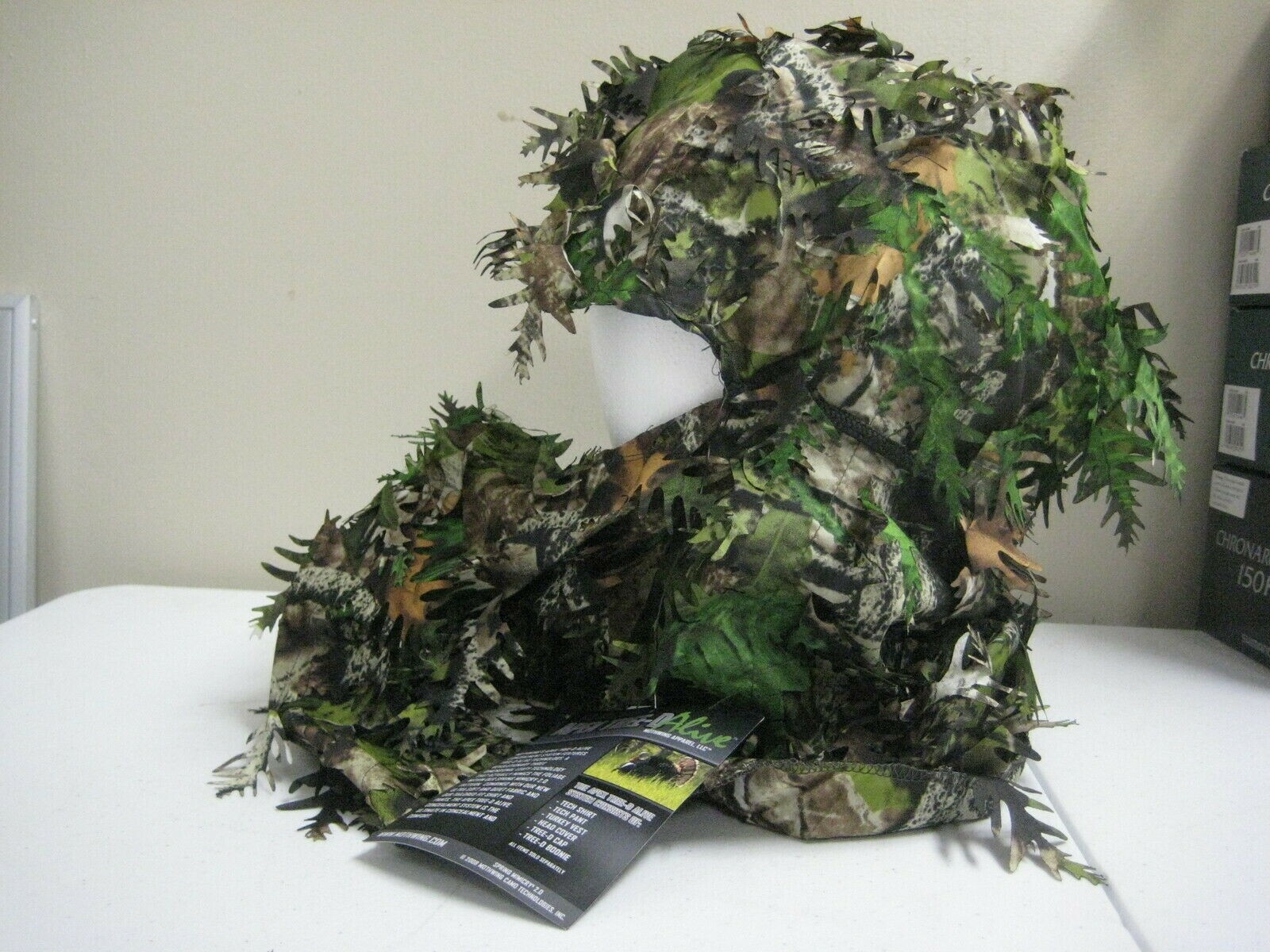 Mothwing Spring Mimicry 2.0 Turkey Hunting Camo 3D Leafy Facemask Hood Hat OSFM