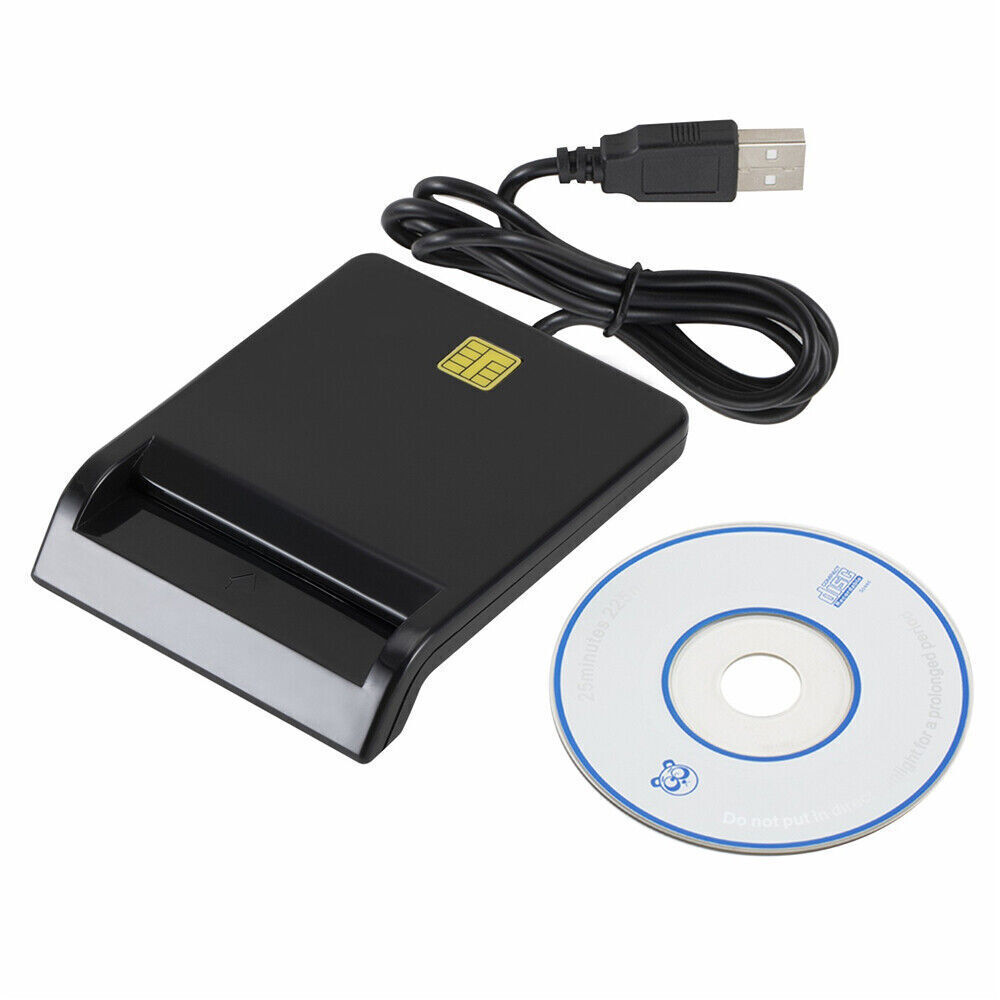 USB 2.0 Smart Card Reader DNIE ATM CAC IC ID SIM Card Reader for Windows 7/8/10