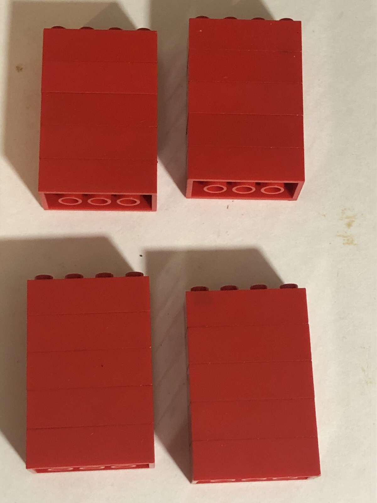 Tyco 2x4 Red Brick Lot Of 20 Pieces Toys Building Blocks
