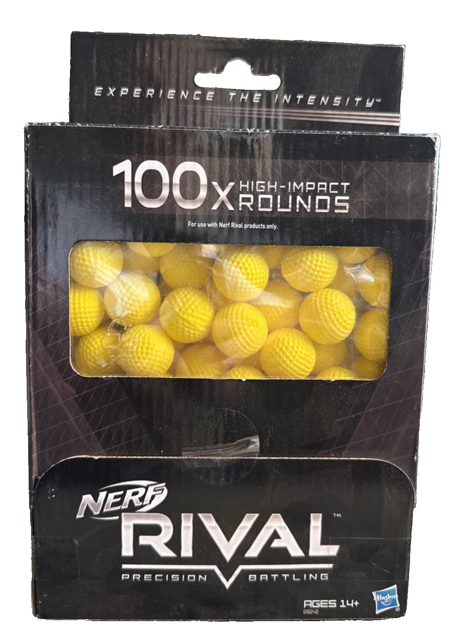 Nerf Balls Rival Precision Battling Official High Impact  Ammo 100X Round NIB