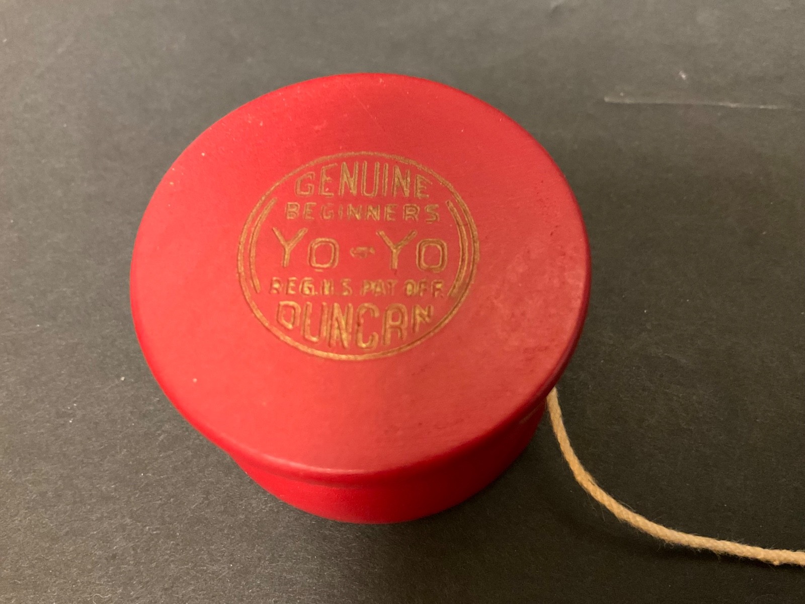 Vintage Advertising Stoppenbach Meats Duncan Red  Wood Yoyo