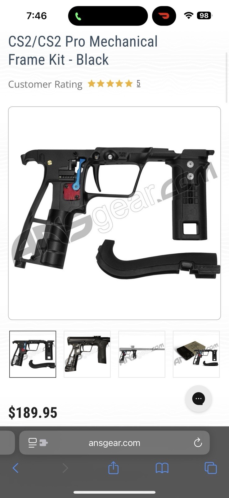 Planet Eclipse Project CS2 Paintball Marker - Gold