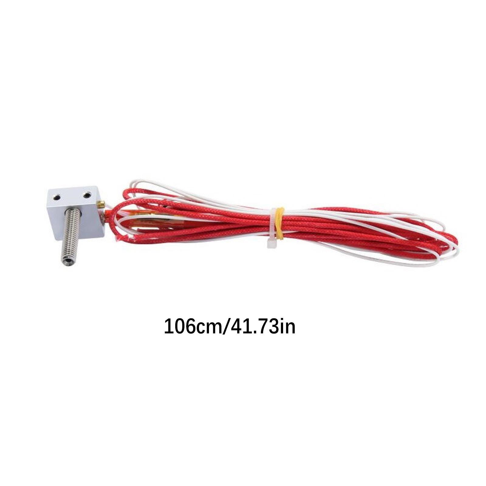 3D Printer MK8 Assembled Extruder Hotend Kit 1.75 to 0.4mm Nozzle Heating Block