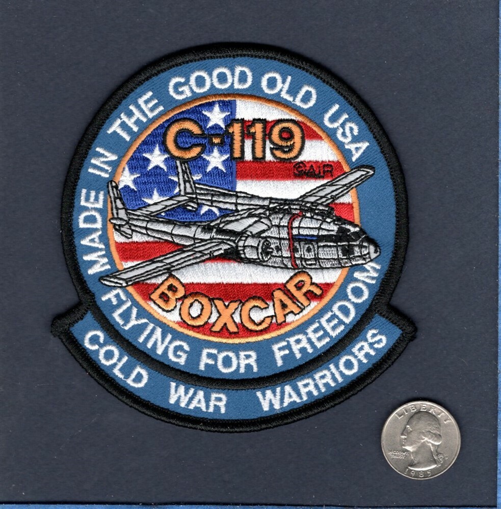 C-119 BOXCAR USMC VMGR USAF ANG TAS MAC MAS Fairchild Transport Squadron Patch