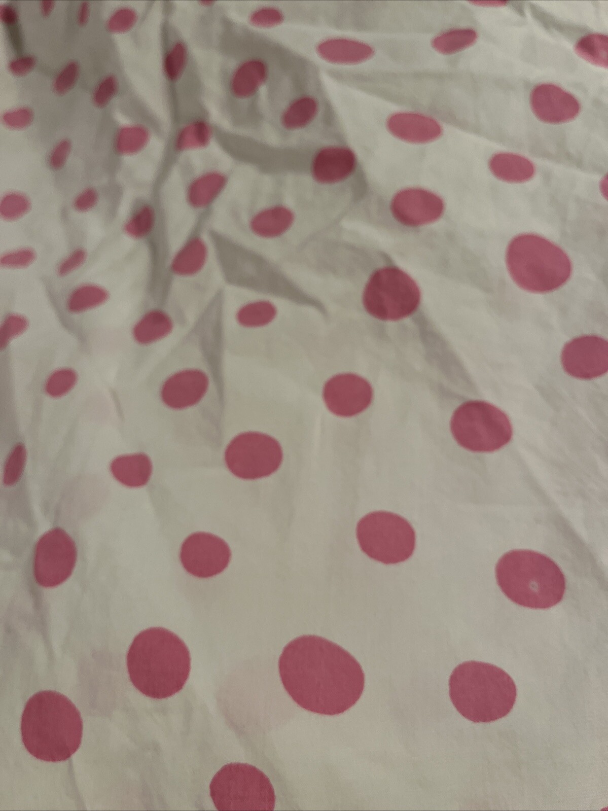 Pottery Barn Kids Pink Polka Dot Standard Pillowcase Cotton