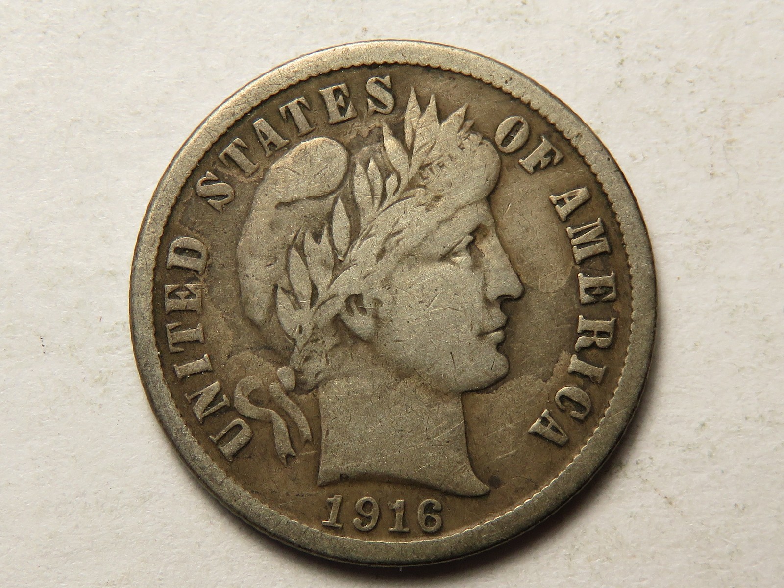 1916-S Barber Dime, VF