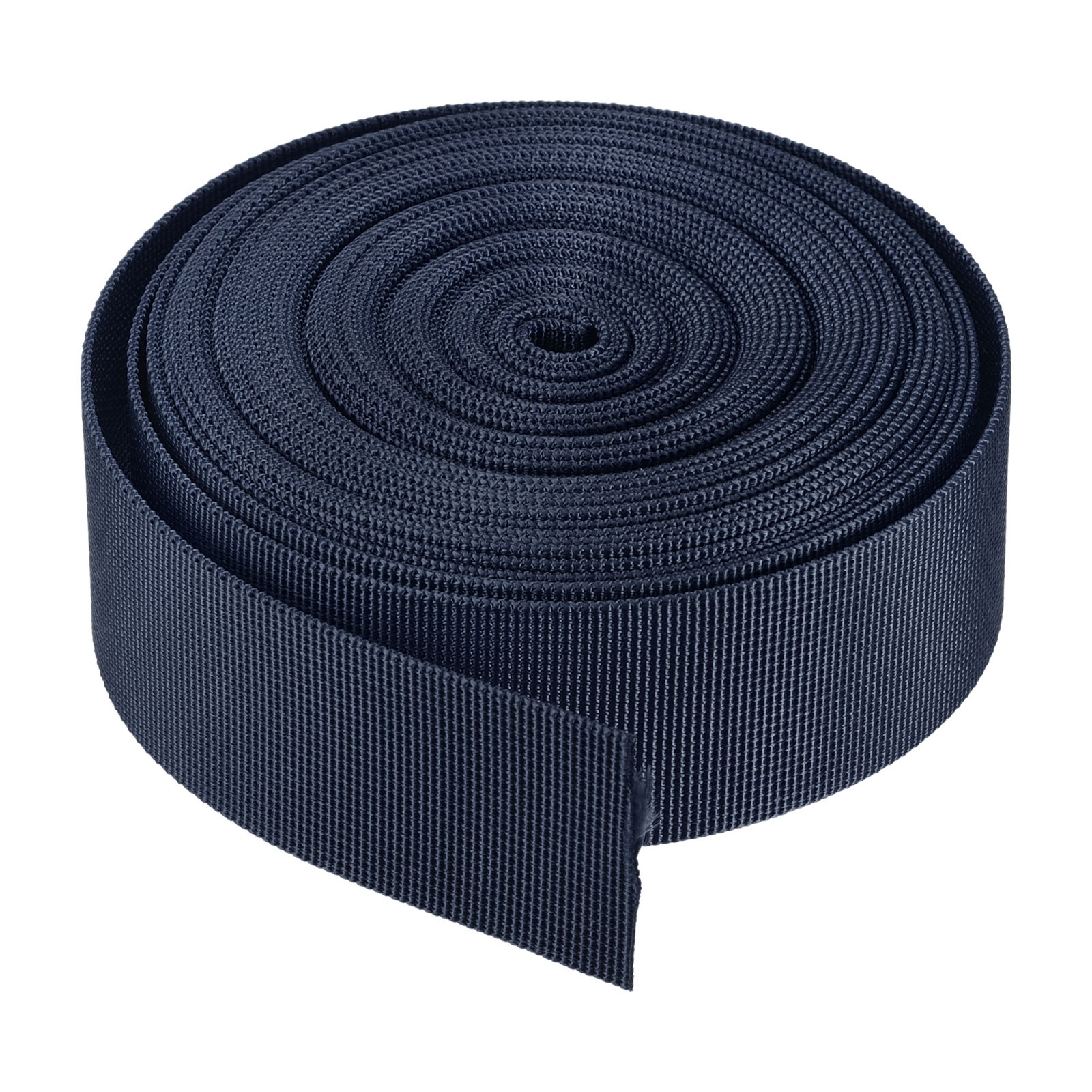 Flat Nylon Webbing Strap 1.5" 10 Yards Dark Blue for Backpack Luggage-rack