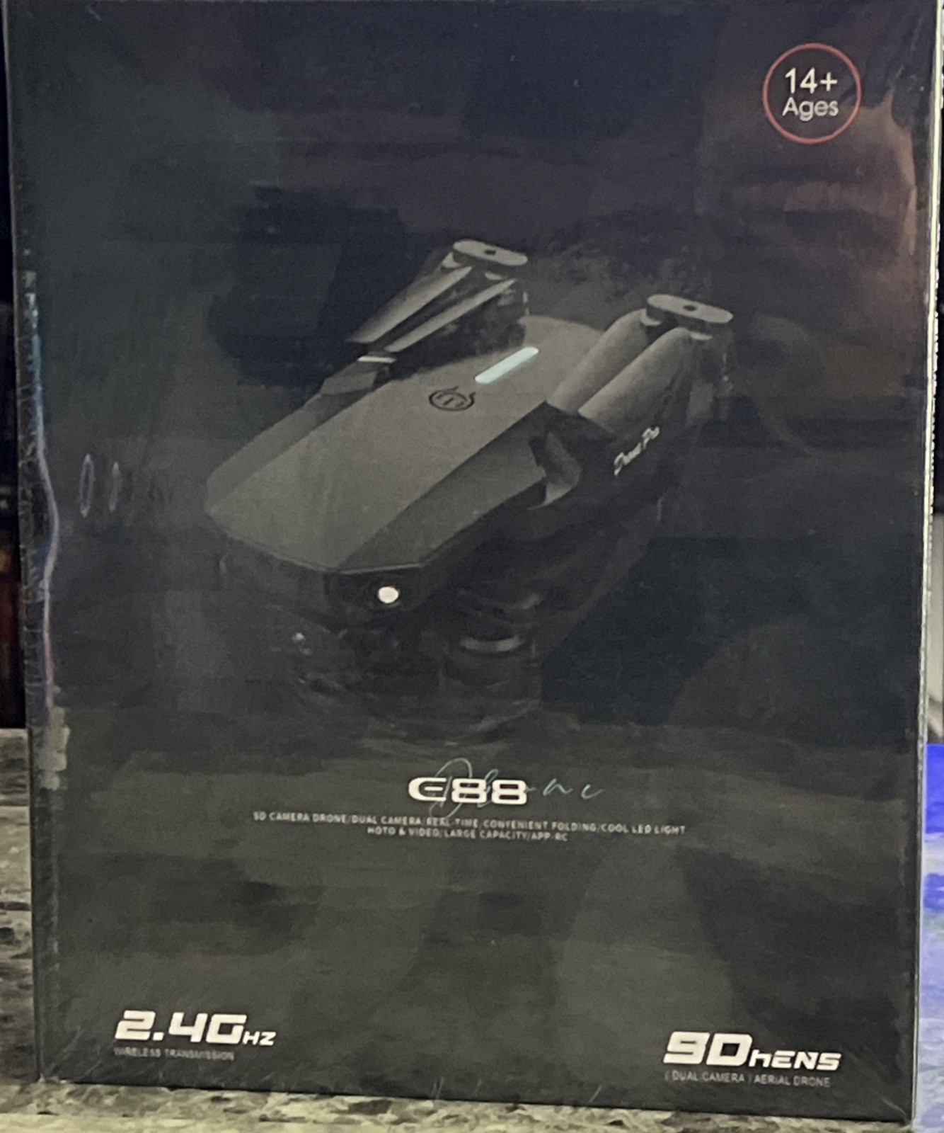 E88 Drone with SD Dual Camera - 2.4 GHz - Brand New