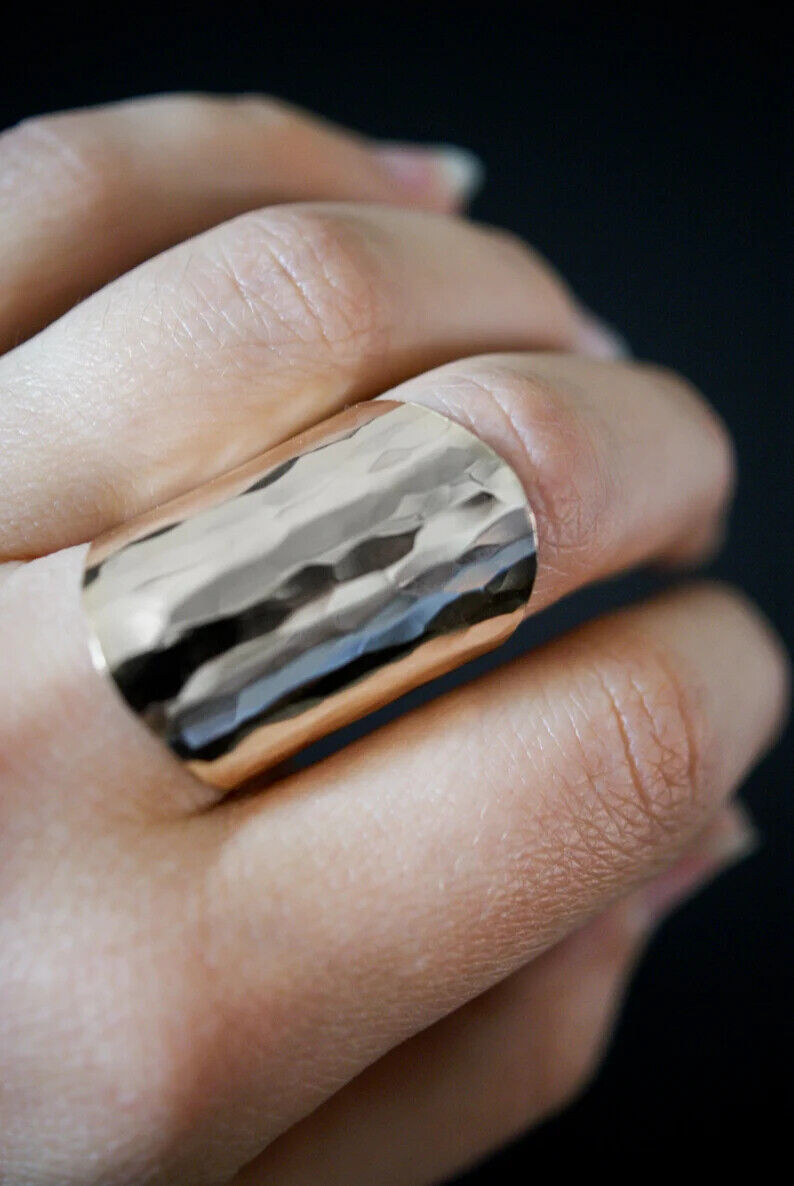Boho Solid 925 Sterling Silver Band Ring Statement Ring Handmade Ring All Size