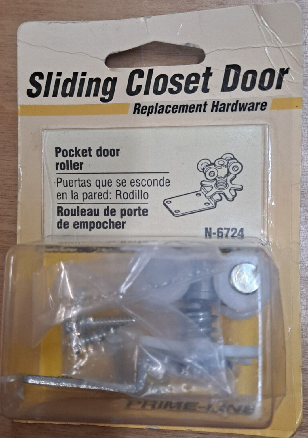 Prime-Line Pocket Door 4 nylon wheel assembly for 3/4" double J track N-6724