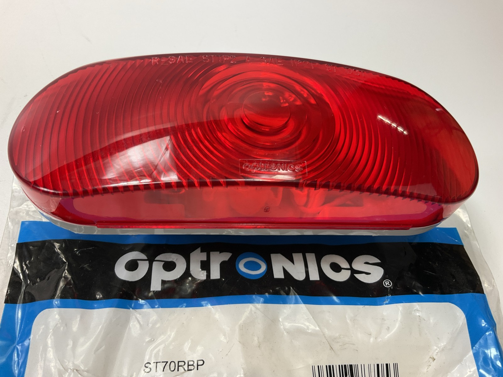 Optronics ST70RBP 6" Oval Red Stop / Turn / Tail Light Trailer Lamp