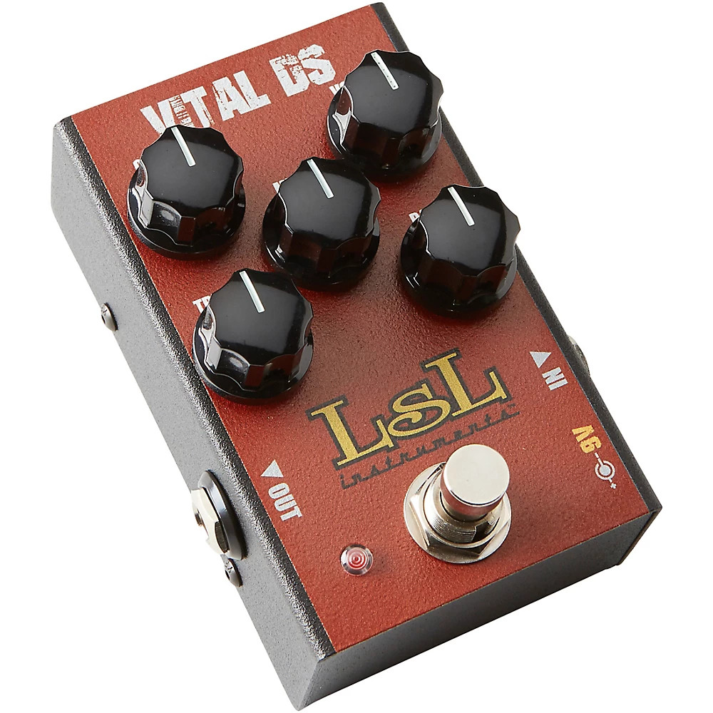 LsL Instruments VITAL DS Versatile Modern Distortion Effects Pedal Red LN