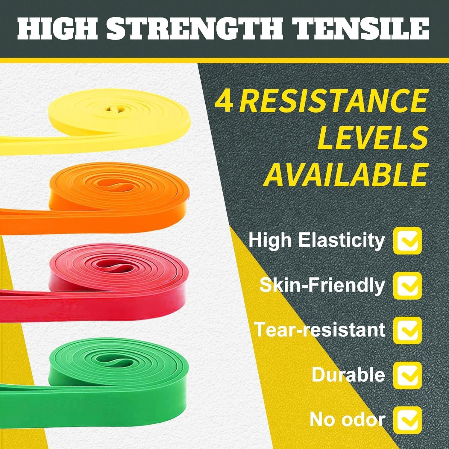 Exercise Bands Resistance Bands for Working Out,Pull up Bands Set,At Home Workou
