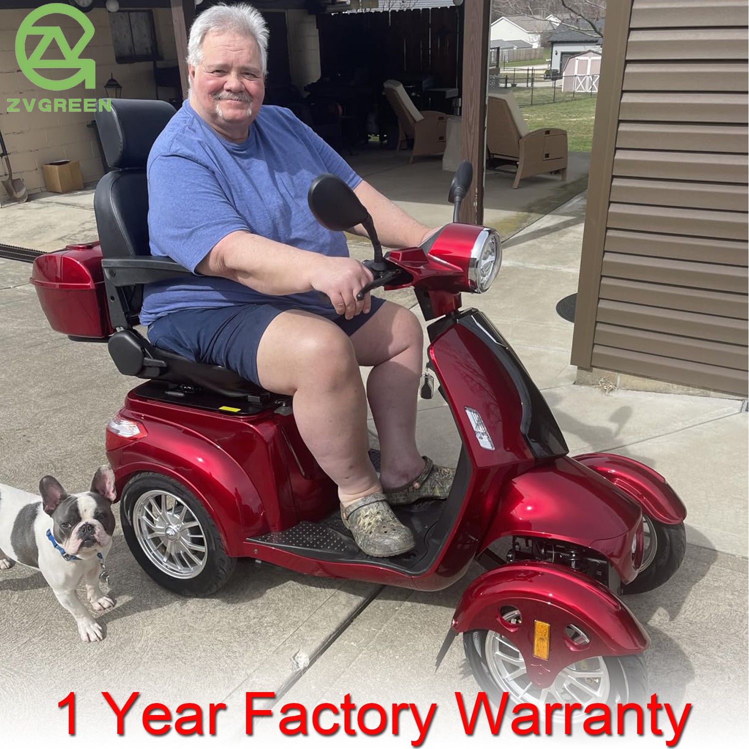 Adult Senior Heavy Duty 800W Electric Mobility Scooter 500lbs 31 miles 60V/20Ah