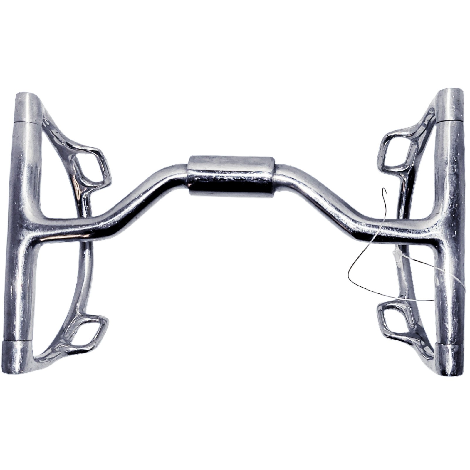 English Dee D Ring with Hooks Level 2 Low Medium Wide Ported Barrel Bit 5.25 in